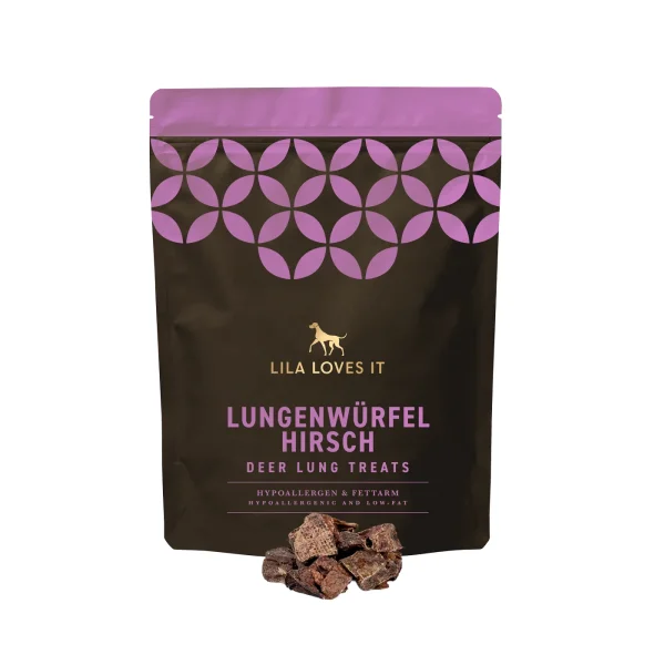 LILA Lungenwürfel Hirsch 250g