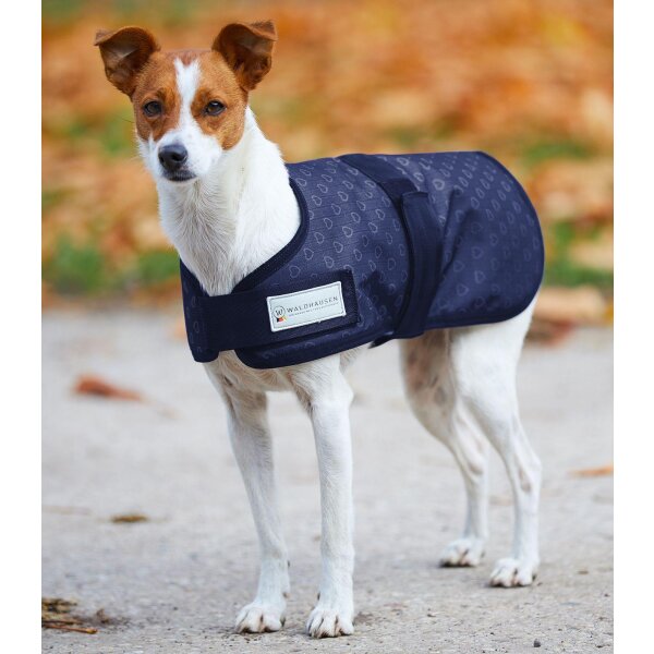 Outdoor-Hundedecke 100g Silver Hearts 55cm nightblue